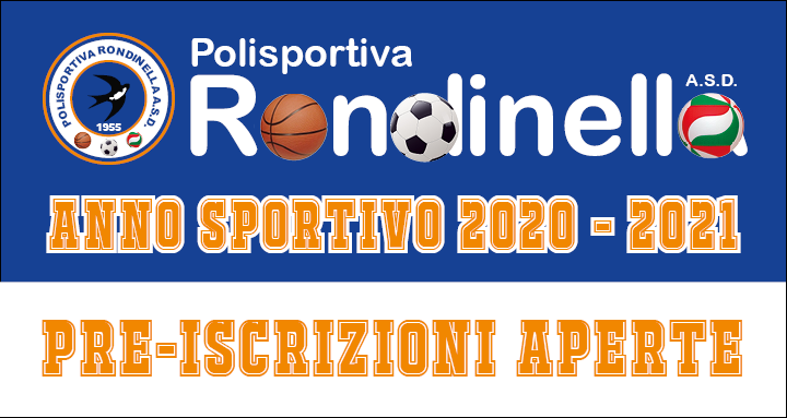 Stagione 2020/2021 - Aperte le pre-iscrizioni